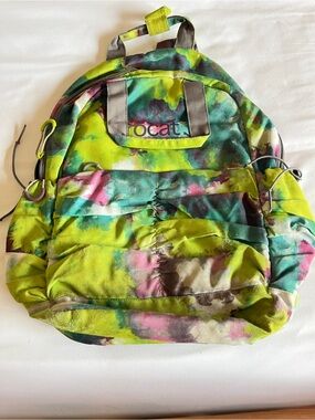 PUMA Procat Green Watercolor Tie Dye Multi-Pocket Backpack Rucksack